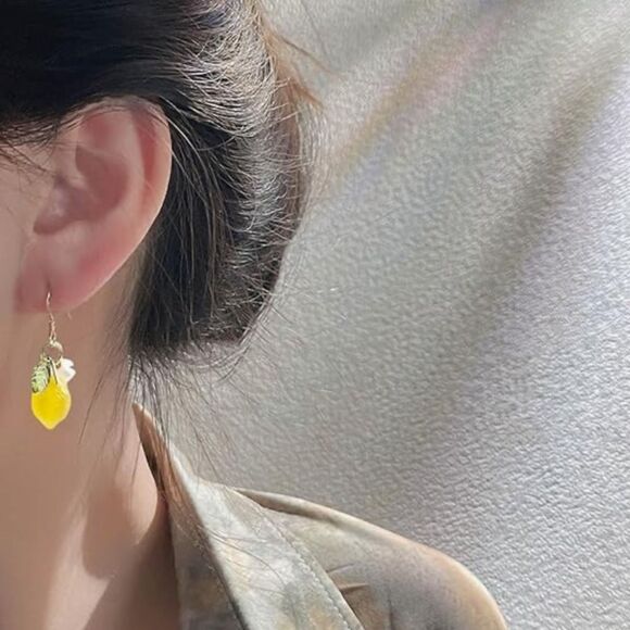 Bohemian lemon drop earrings N298 - Picture 2 of 4